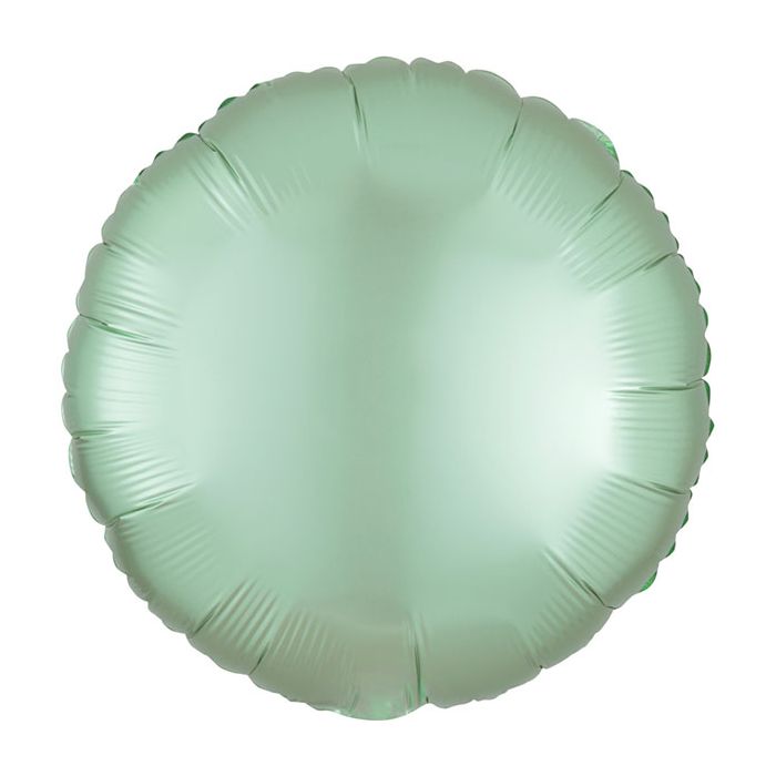 Palloncino Satin Pastel Mint Green Pz.1 Mylar Tondo Cm.43 main product photo