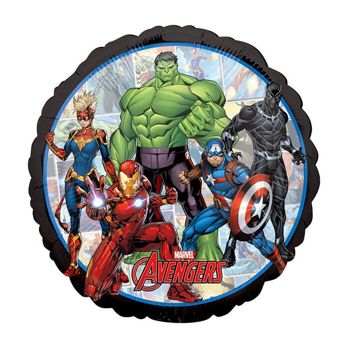 Palloncini Avengers Power Unite Pz.1 Mylar Tondo 17" Cm.43 main product photo