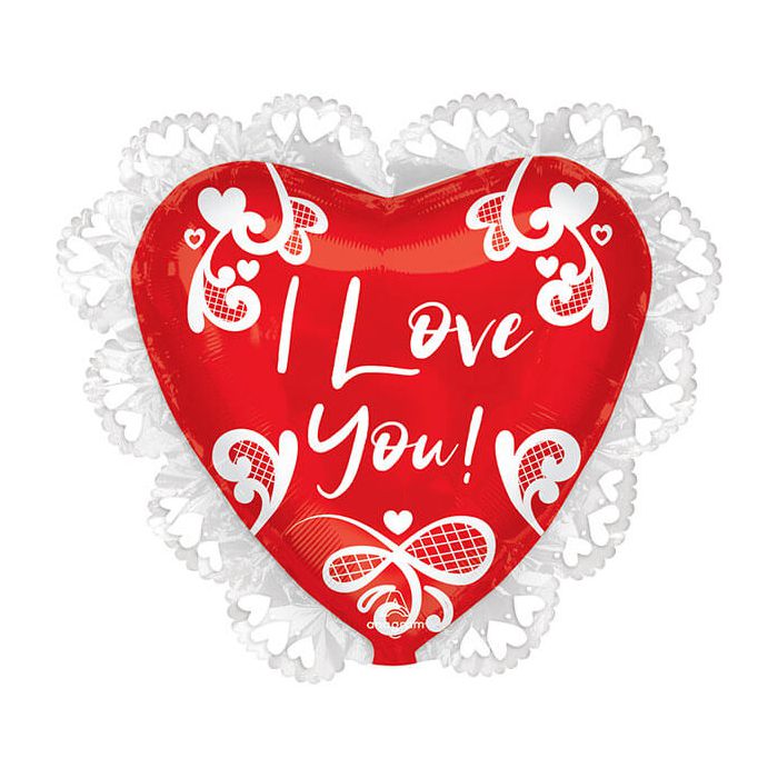 Palloncini cuore ti amo merletto pz.1 main product photo