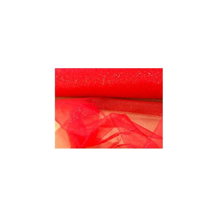 Tulle glitter rosso pz.1, H. CM.12.5 XMT.100 main product photo