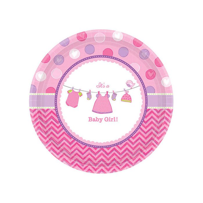 Piattini Vestitino Bambina Pz.8 Cm.17.7 main product photo