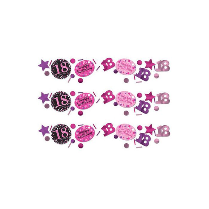 Coriandoli da tavola 18 Compleanno Pink Pz.1 Gr.34 main product photo