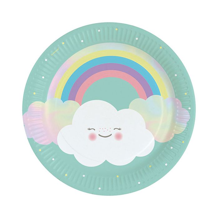 Piatti Arcobaleno E Nuvole Pz.8 main product photo