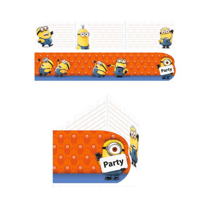 Inviti Minions Pz.6 6 Biglietti 6 Buste main product photo