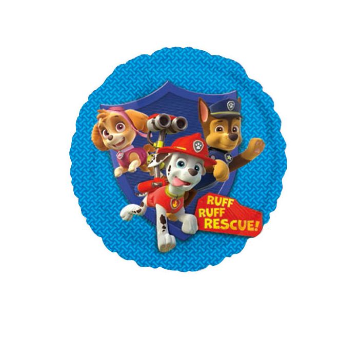 Palloncino Paw Patrol Group Pz.10 Mylar Tondo 18" Cm.45 main product photo