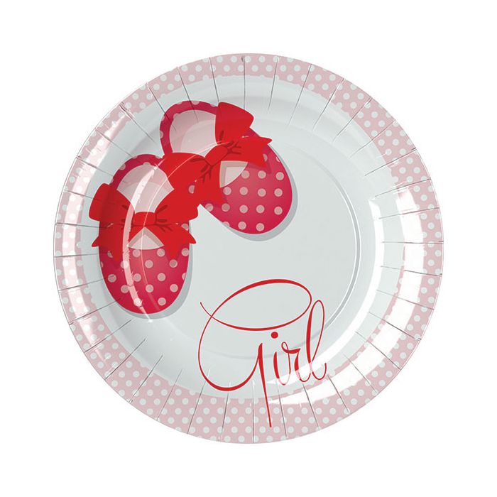 Piatti Battesimo Bambina Pz.8 Cm.23 main product photo