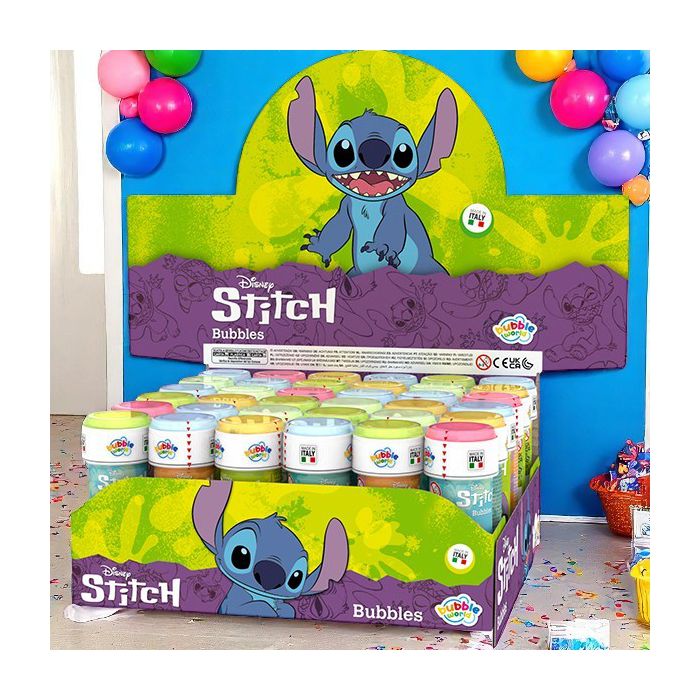 Bolle di sapone Disney con il simpatico Stitch, perfette come gadget per compleanni ed eventi a tema. main product photo
