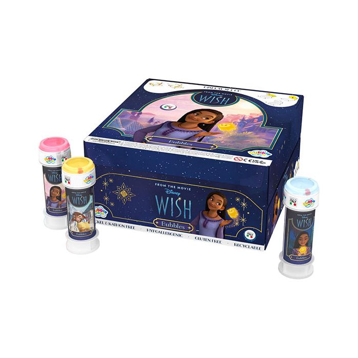 Bolle di sapone Disney Wish con grafiche ispirate al film, ideali per momenti magici durante eventi e compleanni. main product photo