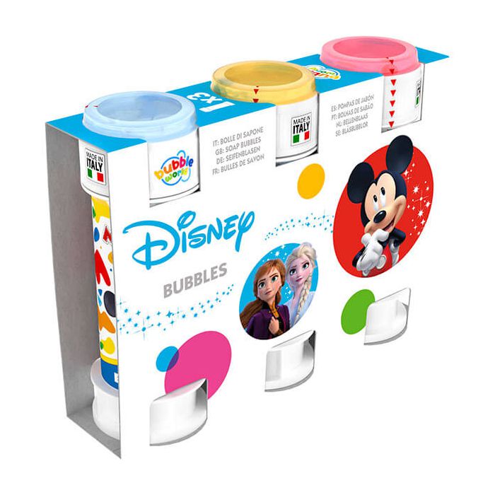 Flaconcini di bolle di sapone con grafiche Disney miste, perfetti per regalare un tocco magico a ogni festa. main product photo