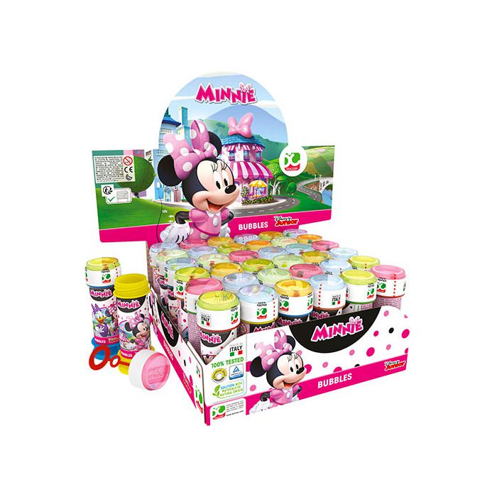 Bolle di sapone Minnie Disney in confezione colorata, perfette per eventi per bambine e animazioni delicate. main product photo