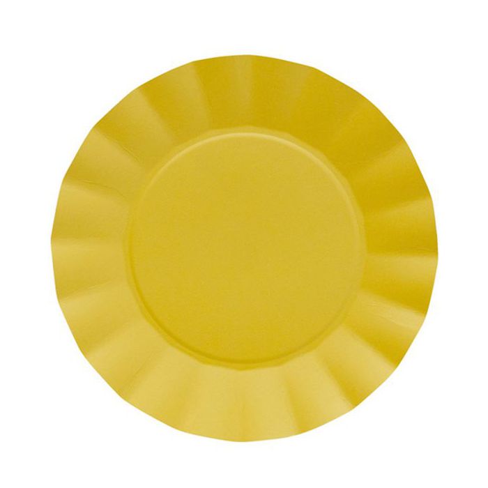 Piatti grandi giallo pz.20 CM.24.5 COMPOSTABILE main product photo