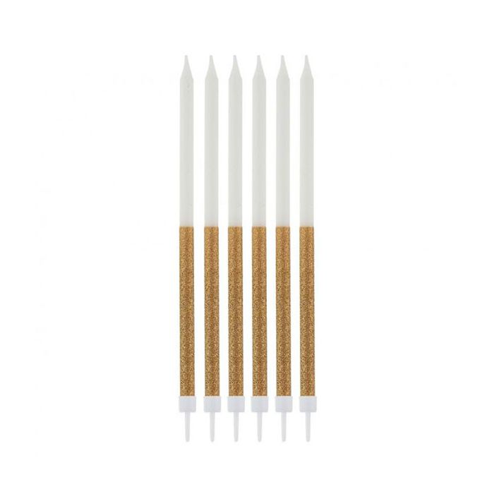 Candeline Stelo Oro Glitterate Pz.16 main product photo