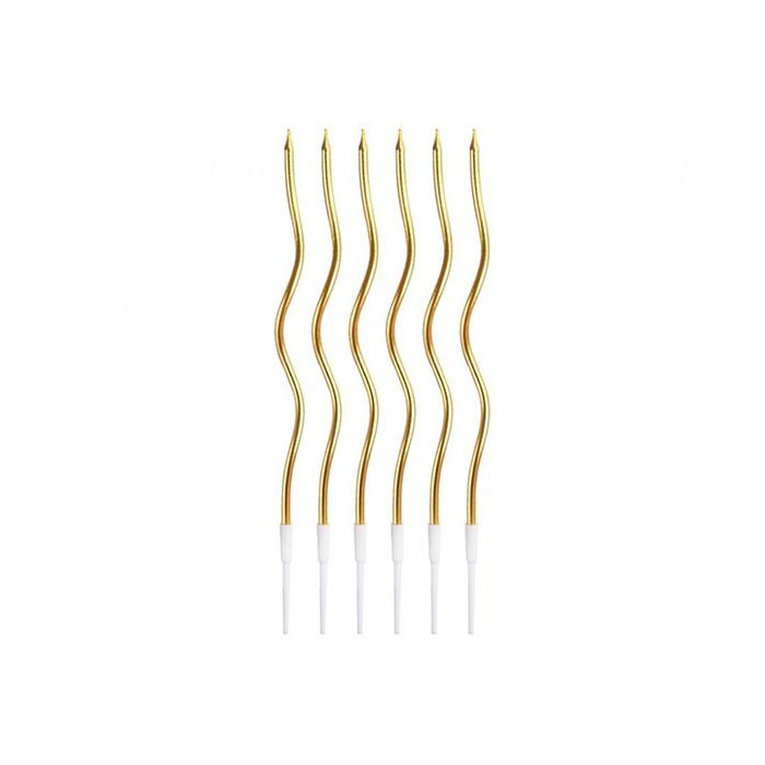 Candeline Swirl Oro Metal Pz.6 main product photo