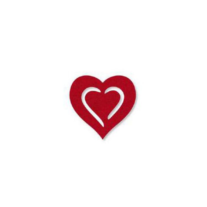 Cuore Feltro Rosso Pz 16 Cm.8 main product photo