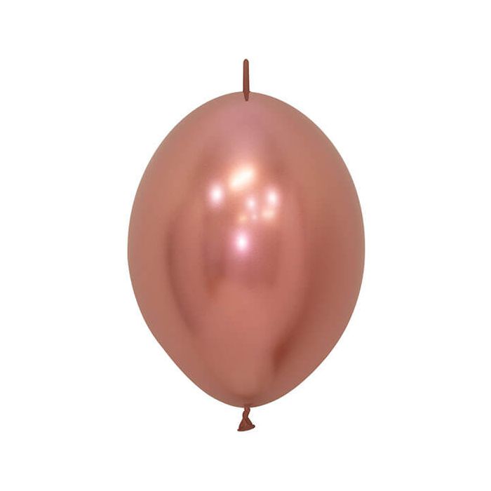 Palloncino Rose Gold Link 12" Pz.50 Colore Reflex Cm.30 main product photo