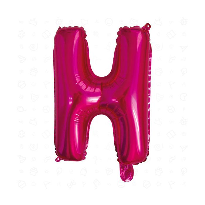 Palloncino Lettera (h) Fuxia Pz.1 17" Cm.43 main product photo