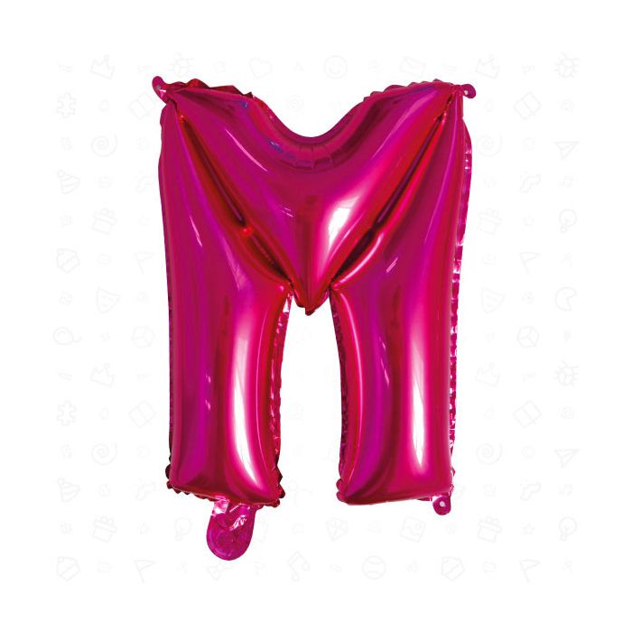 Palloncino Lettera (m) Fuxia Pz.1 17" Cm.43 main product photo