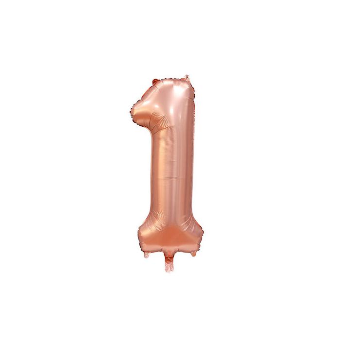 Palloncino 1 Rose Gold Satinato Pz.1 Mylar 34"/cm.86 main product photo
