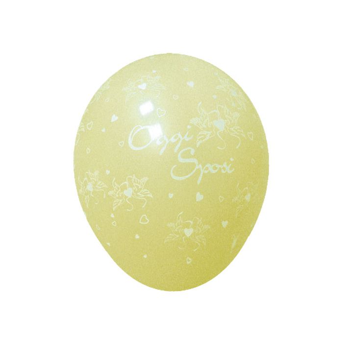 Palloncino Oggi Sposi (16") Pz.100 Colore Standard Bianco 005 Stampa Oro Cm.40 main product photo