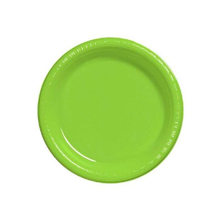 Piatto Piano Verde Lime Deluxe Pz.30 Cm.23 - 3 Confezioni Da 10 Pz. main product photo