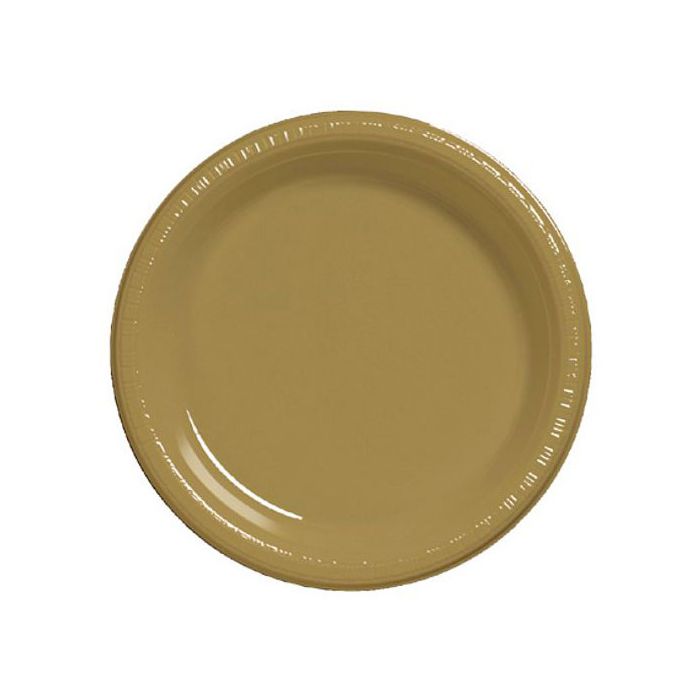 Piatto Piano Oro Deluxe Pz.30 Cm.23 - 3 Confezioni Da 10 Pz. main product photo