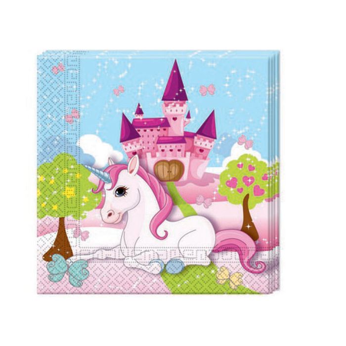 Tovaglioli Unicorno Castello Pz.20 Cm.33x33 main product photo