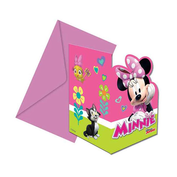 Inviti Minnie Happy Helpers Pz.6 6 Biglietti 6 Buste main product photo