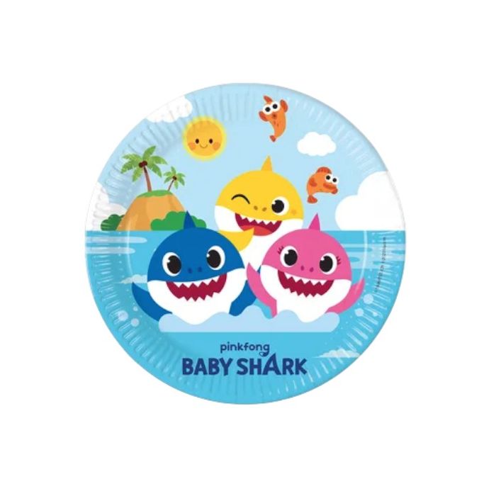 Piatti Baby Shark Cm. 23 Pz.8 main product photo