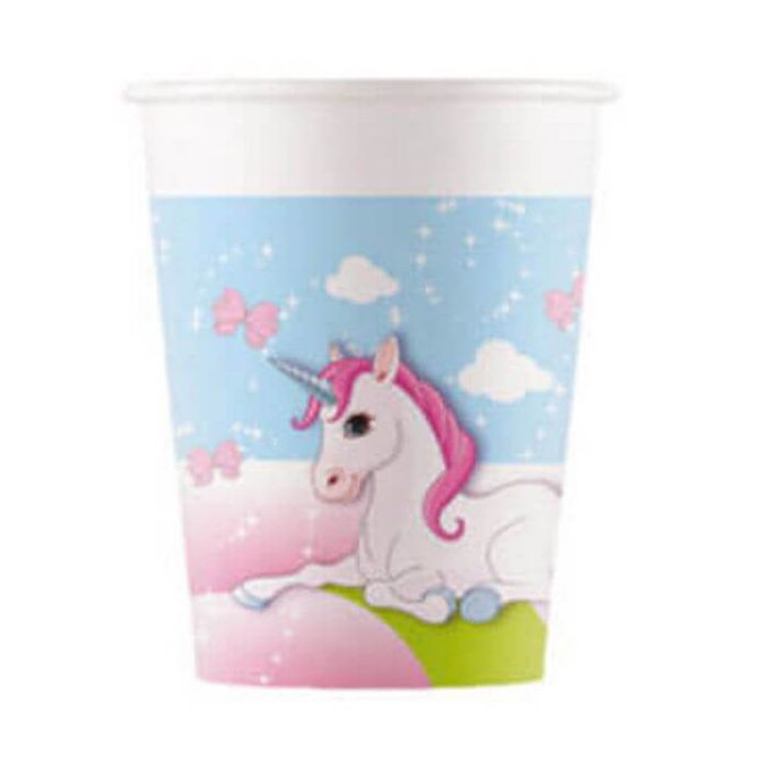 Bicchieri unicorno castello pz.8 main product photo