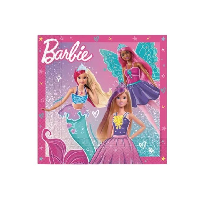 Tovaglioli Barbie 33x33 Cm. Pz.20 main product photo