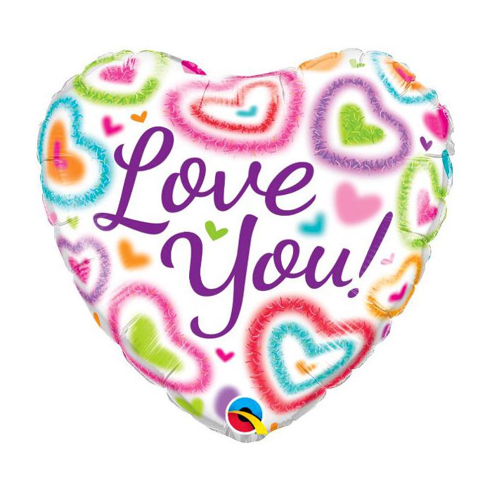 Palloncino Love You Cuori  Pz.1 Mylar Cuore 18" Cm.45 main product photo