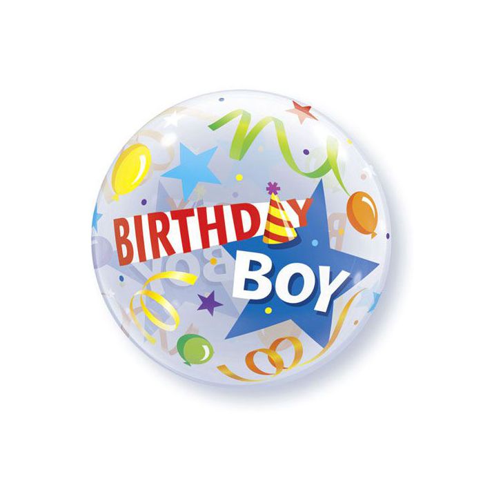 Palloncini Compleanno Pz.1 Bubble Balloon Tondo 22" Cm.56 main product photo