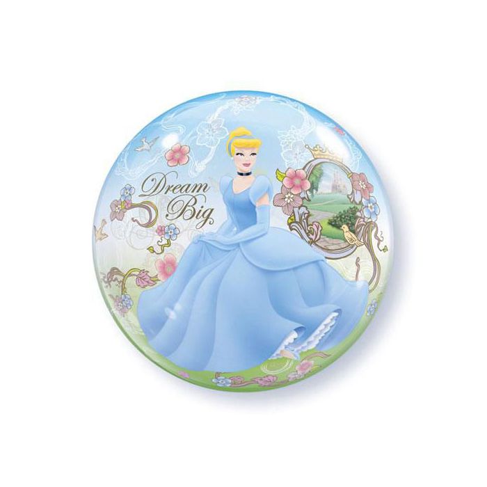 Palloncini Cenerentola Pz1 Bubble Balloon Tondo 22" Cm.56 main product photo