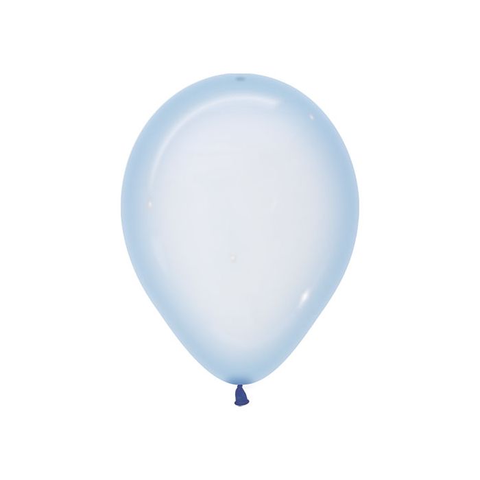 Palloncino Azzurro (339) 12" Pz.100 Colore Crystal Pastel Cm.30 main product photo