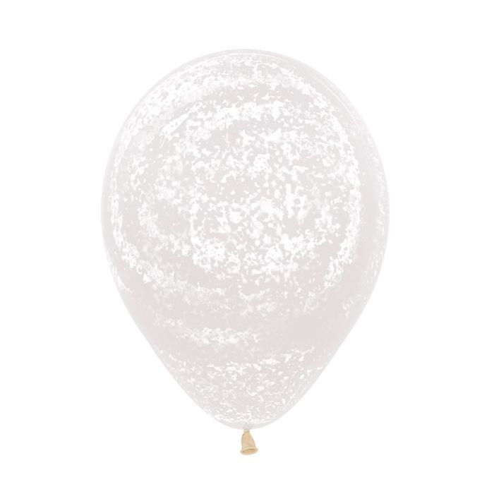 Palloncino Graffiti Bianco 12" Pz.50 Colore Crystal Trasparente 390 Stampa Bianca Cm.30 main product photo