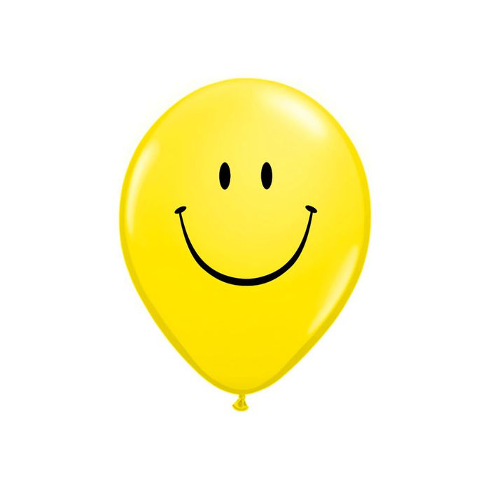 Palloncino Smile (5") Pz.100 Colore Standard Giallo 020 Stampa Nera Cm.15 main product photo