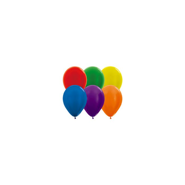 Palloncino Metal (500) 10" Pz.100 Colore Metallizzato Cm.25 Assortito main product photo