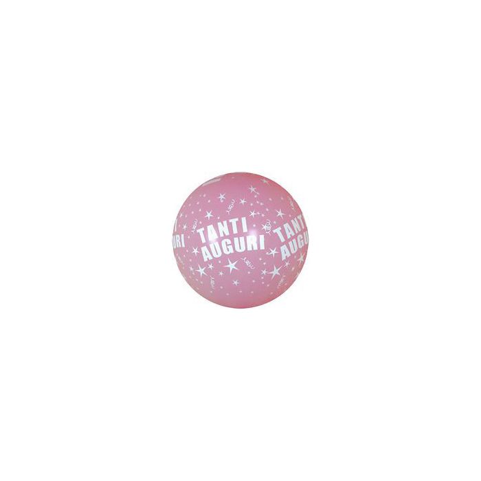 Palloncino Tanti Auguri (36") Pz.5 Colore Pastello Rosa 109 Stampa Bianca Cm.90 main product photo