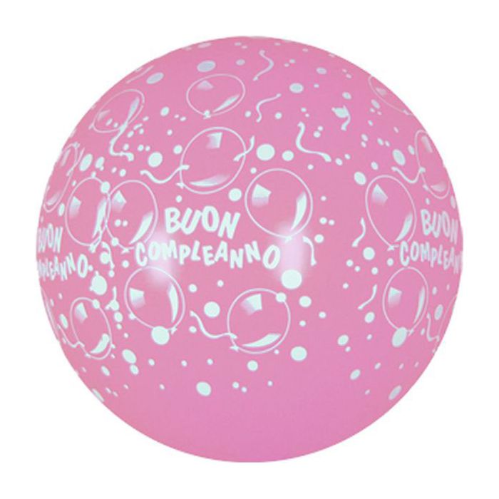 Palloncino Buon Compleanno (36") Pz.5 Colore Standard Rosa 009 Stampa Bianca Cm.90 main product photo
