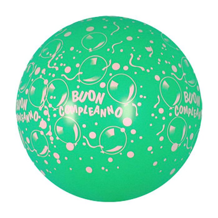 Palloncino Buon Compleanno (36") Pz.5 Colore Standard Verde 028 Stampa Bianca Cm.90 main product photo