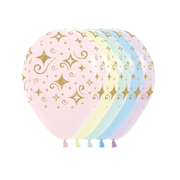 Palloncino Diamanti Oro (12"") Pz.50 main product photo
