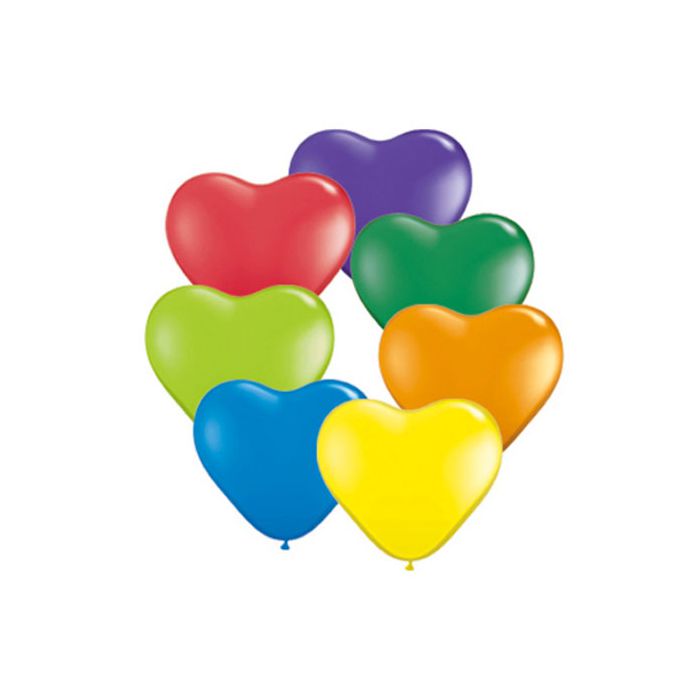 Palloncino Cuore Assortito (6") Pz.100 Colore Standard Cm.15 main product photo