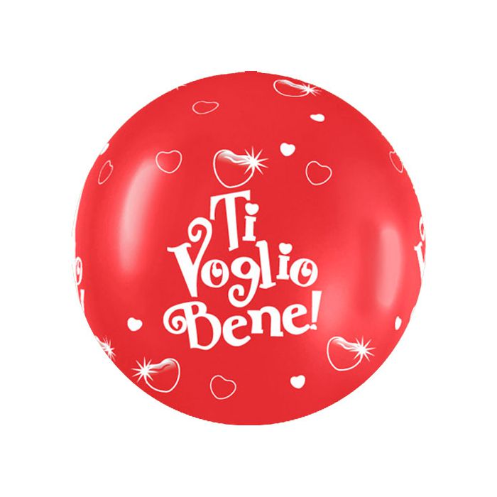 Palloncino Ti Voglio Bene (36") Pz.5 Colore Standard Rosso 015 Stampa Bianca Cm.90 main product photo