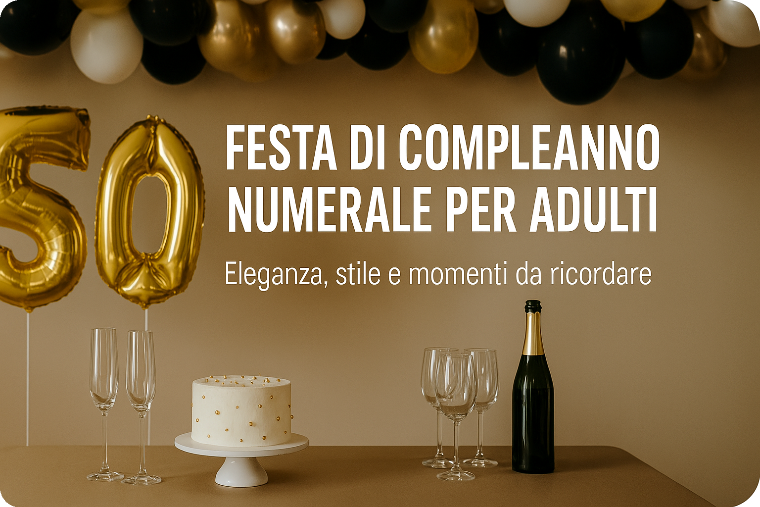 Come organizzare una festa di compleanno numerale per adulti: dai 18 ai 100 anni