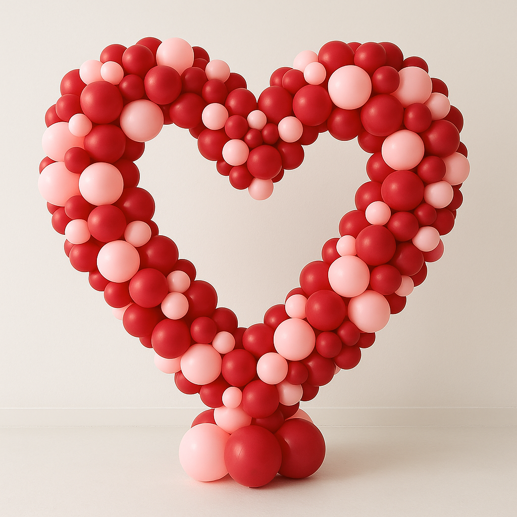 Cuore composto da palloncini