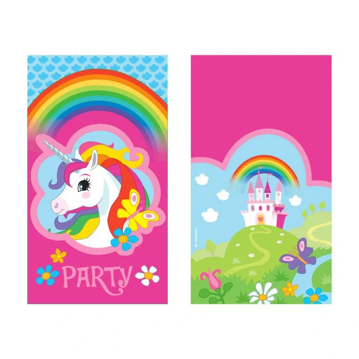 25 Inviti Compleanno Bambina A Tema Unicorni - Biglietti Festa Colorati - Foto 10